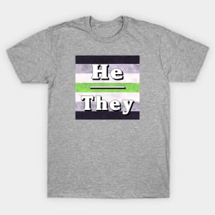 He-They Pronouns: Agender T-Shirt